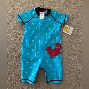 NWT Carters swim romper onesie 9m